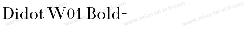 Didot W01 Bold字体转换